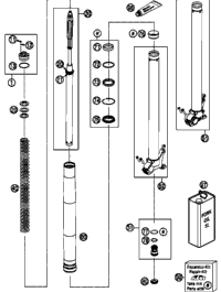 Front Fork, Disassembled