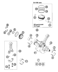 Crankshaft, Piston