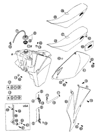 Tank, Seat, Cover
