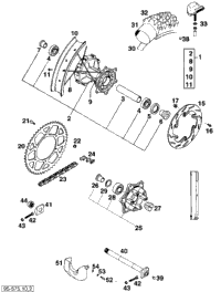 Rear Wheel Sc, Exc, Egs