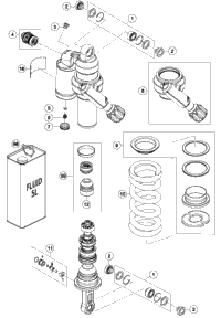 Shock Absorber Disassembled