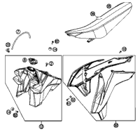 Tank, Seat, Cover