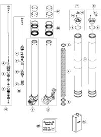 Front Fork Disassembled