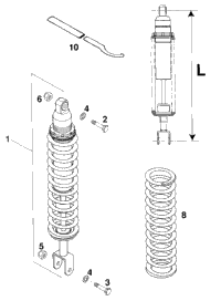 Shock Absorber White Power