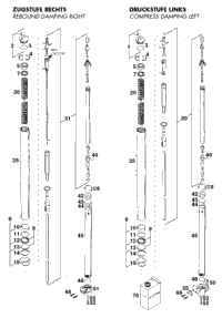 Fork Legs White Power