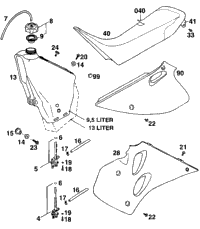 Tank, Seat, Side Covers