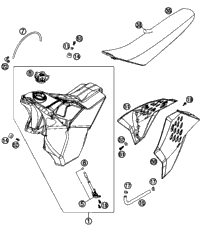 Tank, Seat, Cover