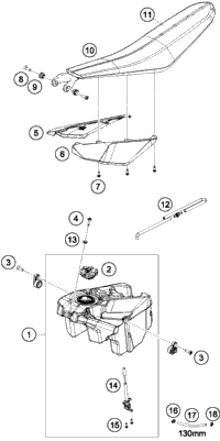 Tank, Seat, Cover