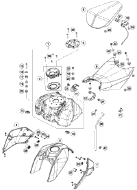 Tank, Seat, Cover