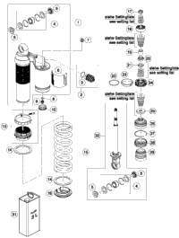 Shock Absorber Dissassembled
