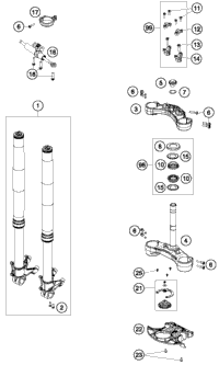 Front Fork, Triple Clamp