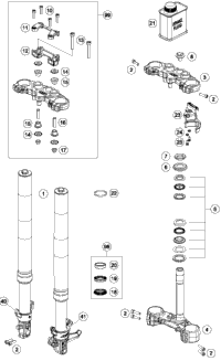 Front Fork, Triple Clamp