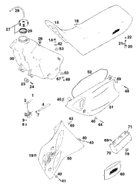 Tank, Seat, Cover