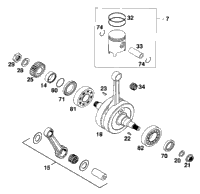 Crankshaft, Piston