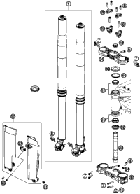Front Fork, Triple Clamp