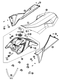 Tank, Seat, Cover