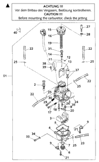 Carburetor Pwk 38 Ag Pj