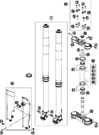 Front Fork, Triple Clamp