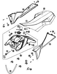 Tank, Seat, Cover