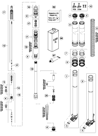Front Fork Disassembled