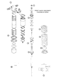 Shock Abs.Front Disassembled