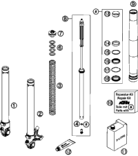 Front Fork, Disassembled