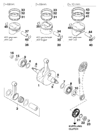 Crankshaft, Piston