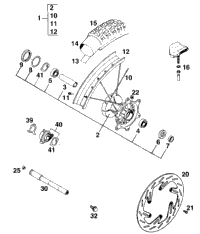 Front Wheel Sc,Exc,Egs