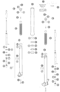 Front Fork, Disassembled
