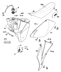 Tank, Seat, Cover