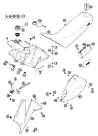 Tank, Seat, Cover