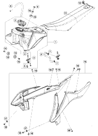 Tank, Seat, Cover