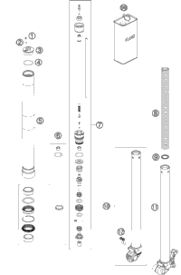 Front Fork, Disassembled