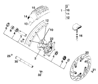 Front Wheel Sx, Mxc