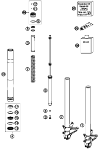 Front Fork, Disassembled