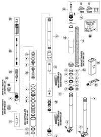 Front Fork, Disassembled