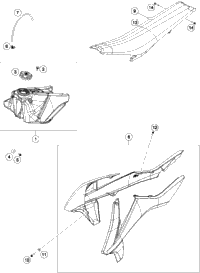 Tank, Seat, Cover