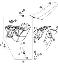 Tank, Seat, Cover
