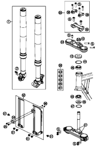 Front Fork, Triple Clamp