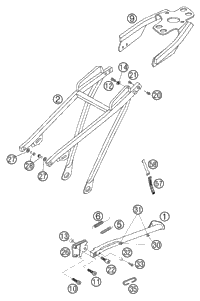 Sub Frame, Side Stand