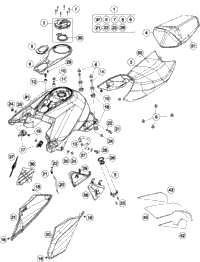 Tank, Seat, Cover