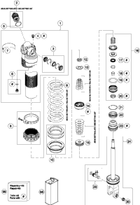 Shock Absorber Disassembled