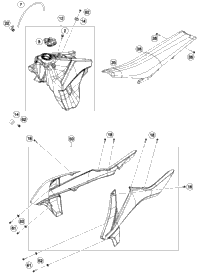 Tank, Seat, Cover