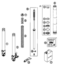 Front Fork Dissasembled