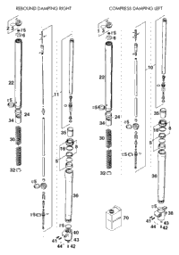 Fork Legs White Power