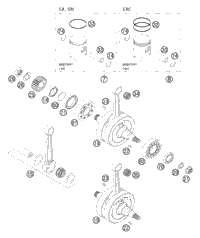 Crankshaft, Piston