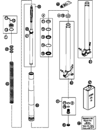 Front Fork, Disassembled