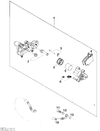 Brake Caliper Rrear