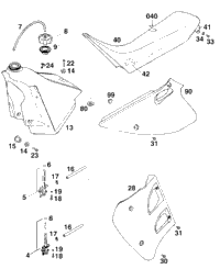 Tank, Seat, Cover