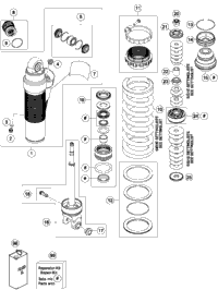 Shock Absorber Disassembled